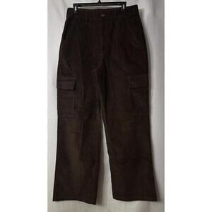 NWT Hollister Womens Brown Ultra High Rise‎ Baggy Pants Slacks Trousers Size 13L